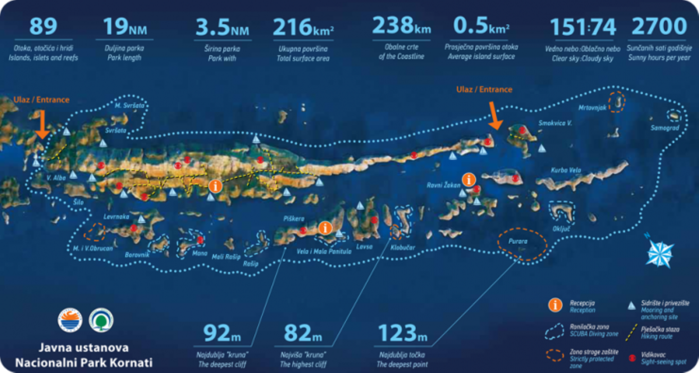 np kornati mapa