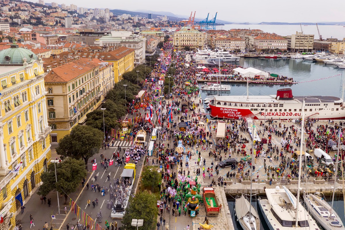 riječki karneval iz zraka