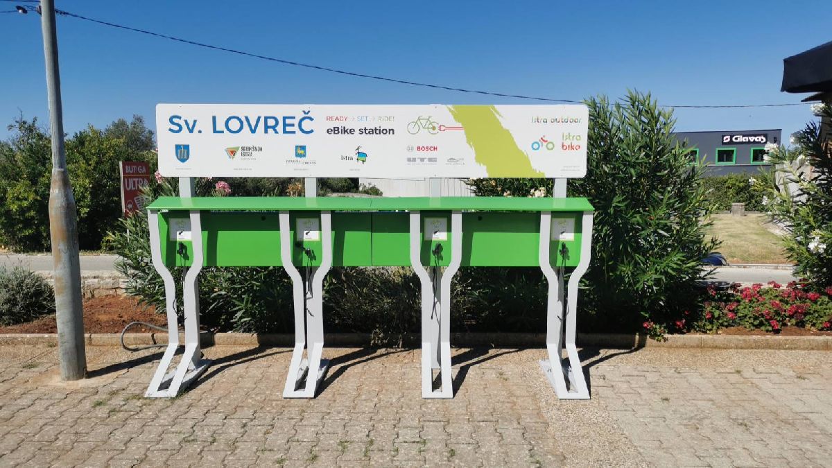 punionica za električne bicikle istra, središnja istra punionica bicikala