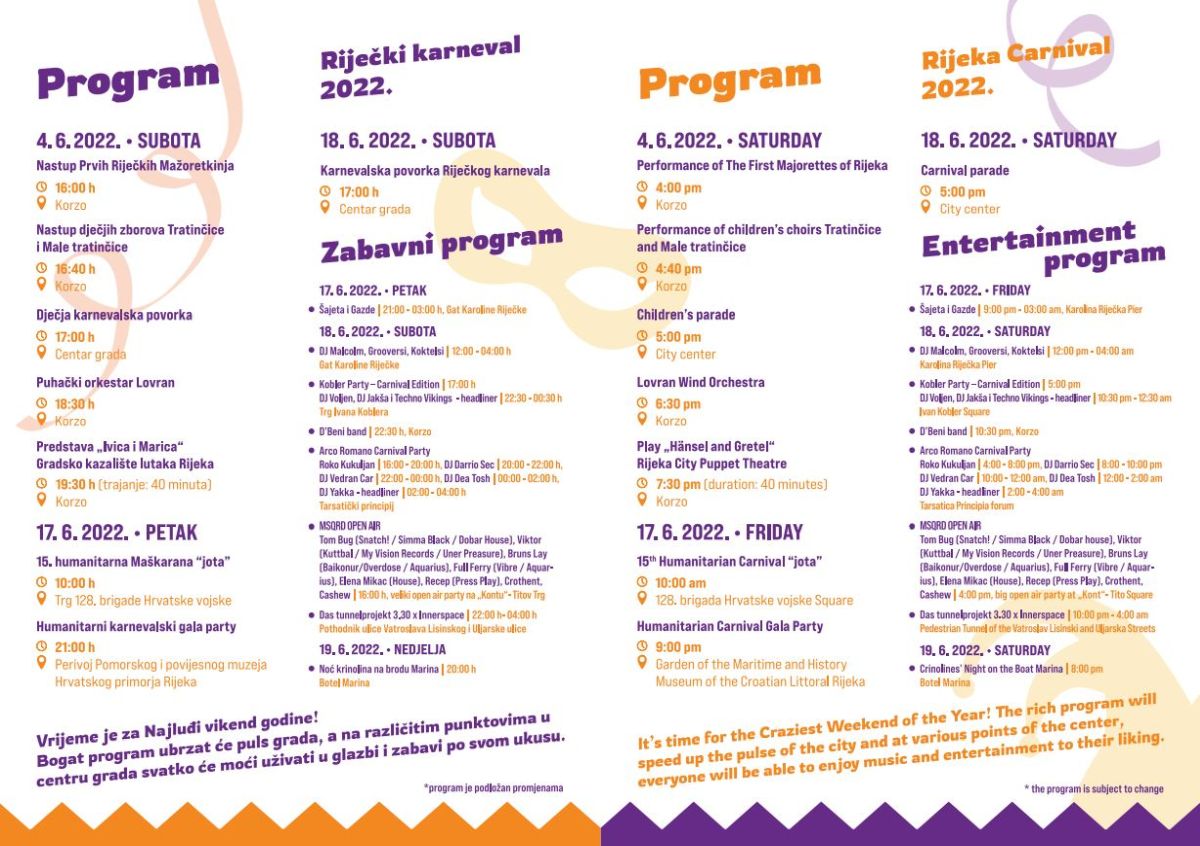 riječki karneval 2022