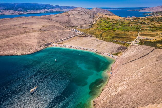 plaža Rućica, Novalja otok Pag