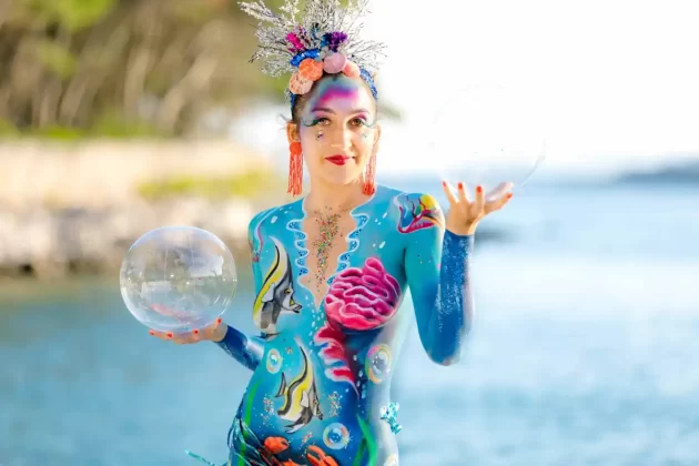 Bodypainting festival Hvar 2024, oslikavanje tijela