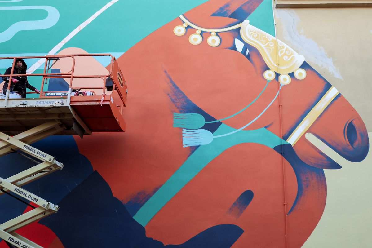 Mural "U sridu", Sinj