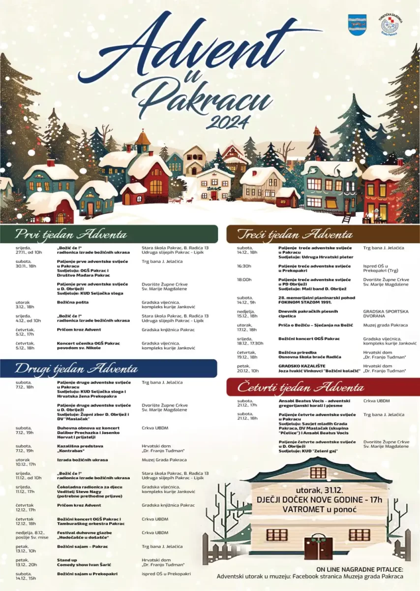 Adventi u Zlatnoj Slavoniji - uživajte u blagdanskom duhu i druženjima