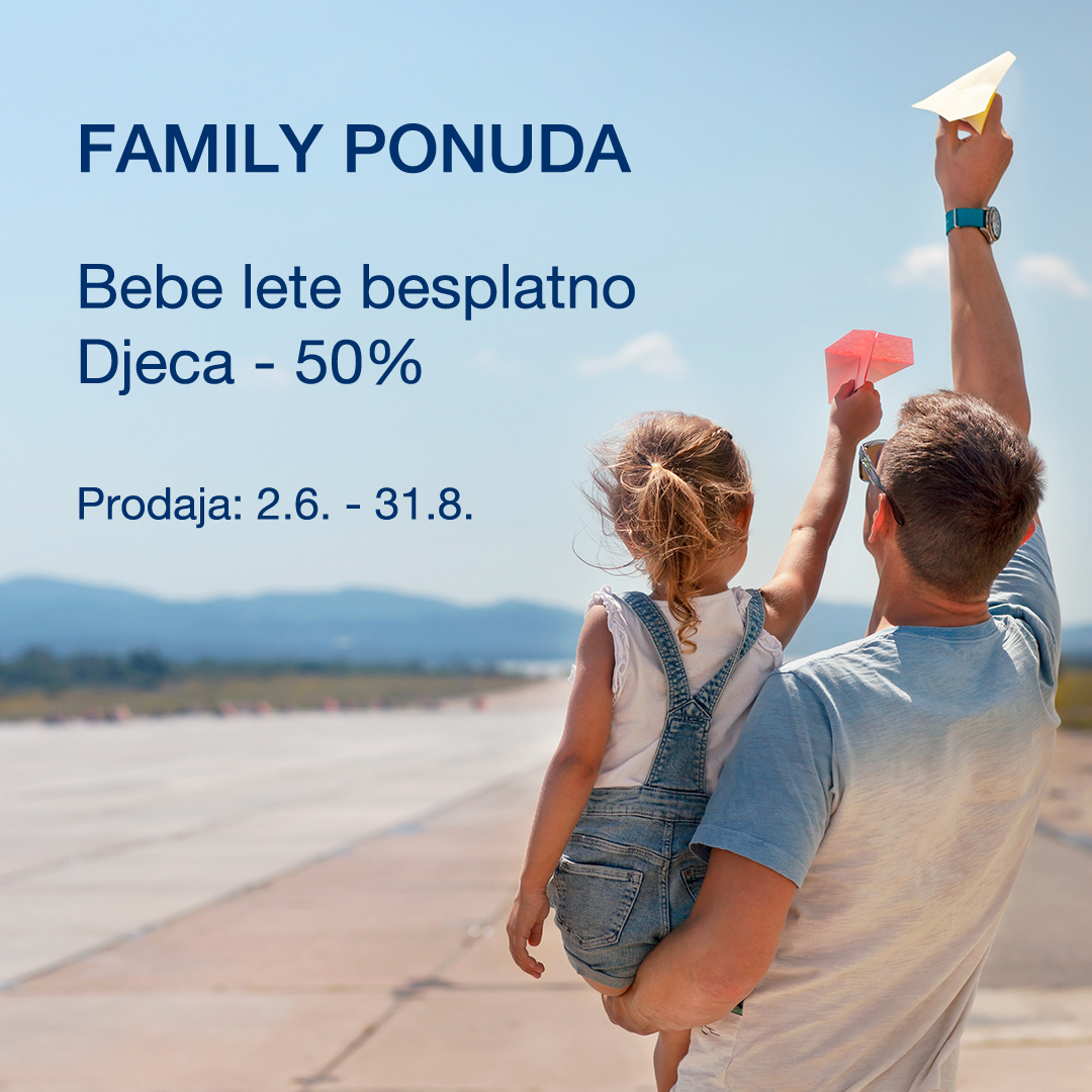 croatia airlines Croatia Airlines ovog ljeta ima posebnu Family ponudu kojom želi olakšati putovanja s djecom. I to ne simbolično, nego konkretno.