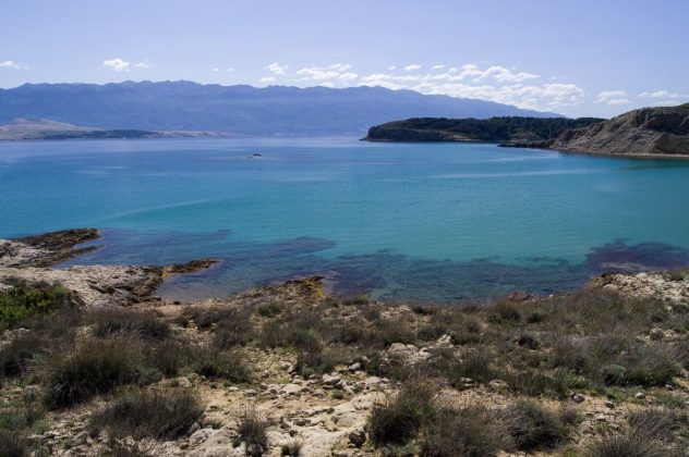 Rab, zaljev, more, plaža Sahara, Lopar