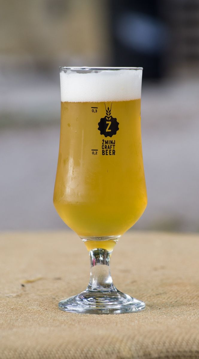 Žminj - craft beer - pivo - čaša