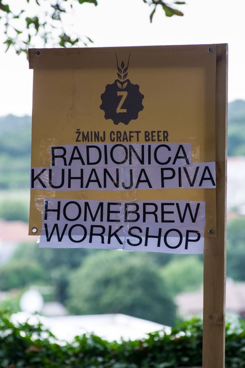 Žminj - craft beer - radionica - natpis