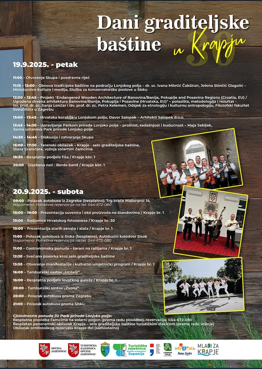 krapje selo graditeljske baštine