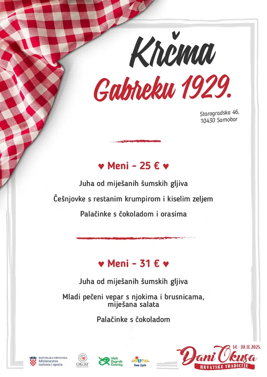 dani okusa zagrebačkog kraja