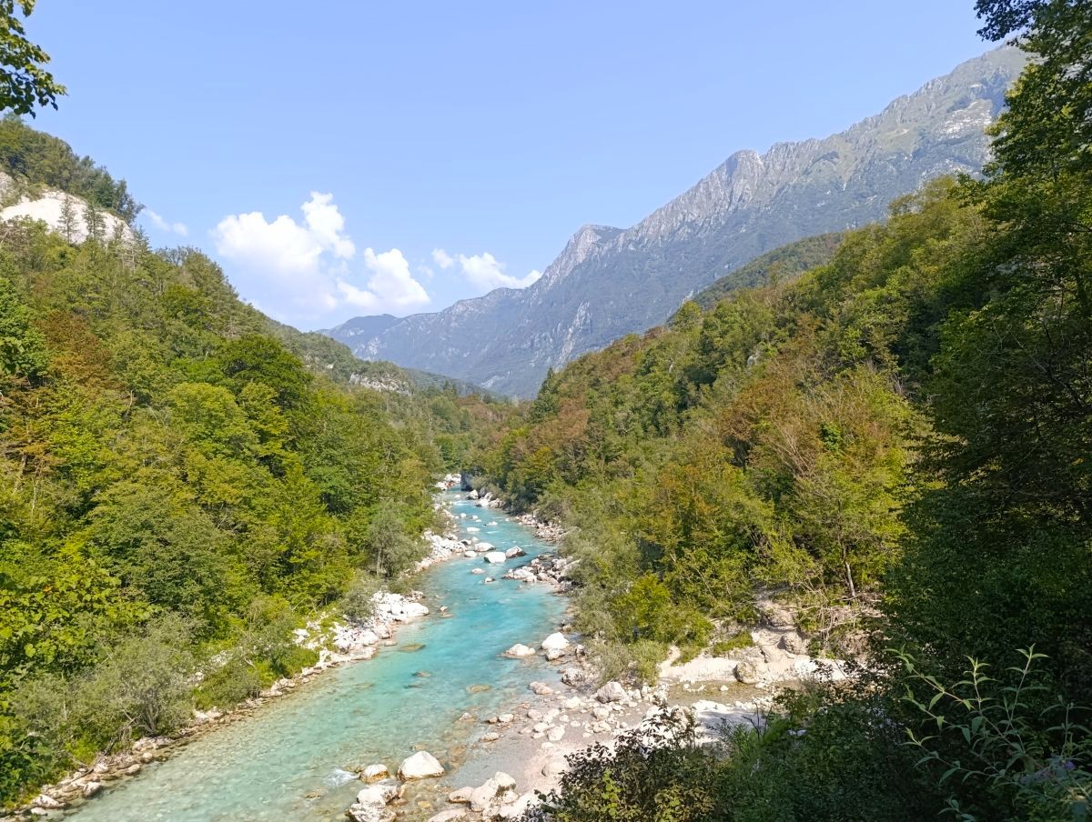 Soča, dolina Soče, Slovenija, priroda, planine, rijeka
