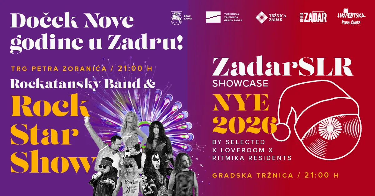 Doček Nove godine 2026. Zadar
