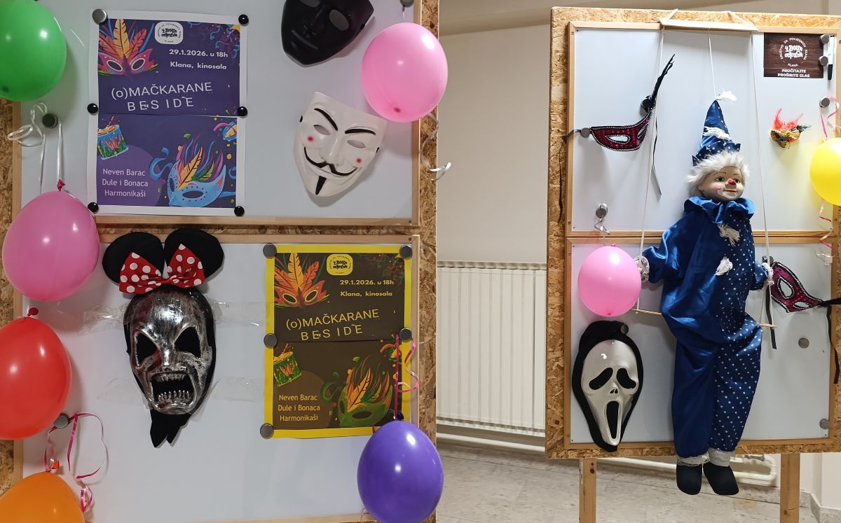 maškare, Klana, maske, karneval, Kvarner, o(mačkarane) beside u Klani