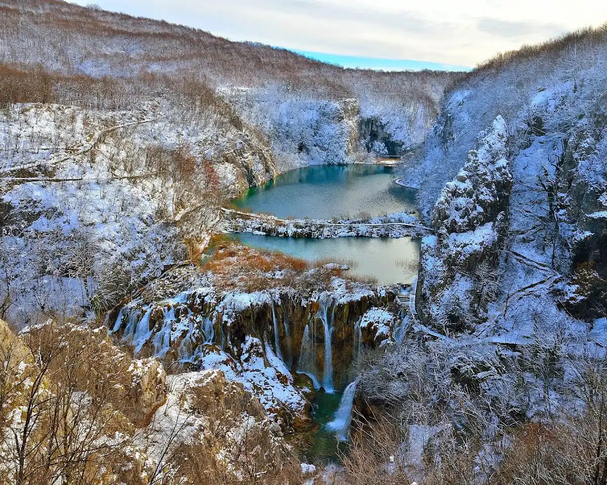 zima na Plitvičkim jezerima
