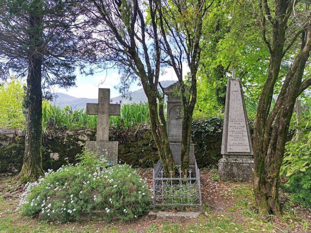 Veprinac, grobovi, spomenici, stabla