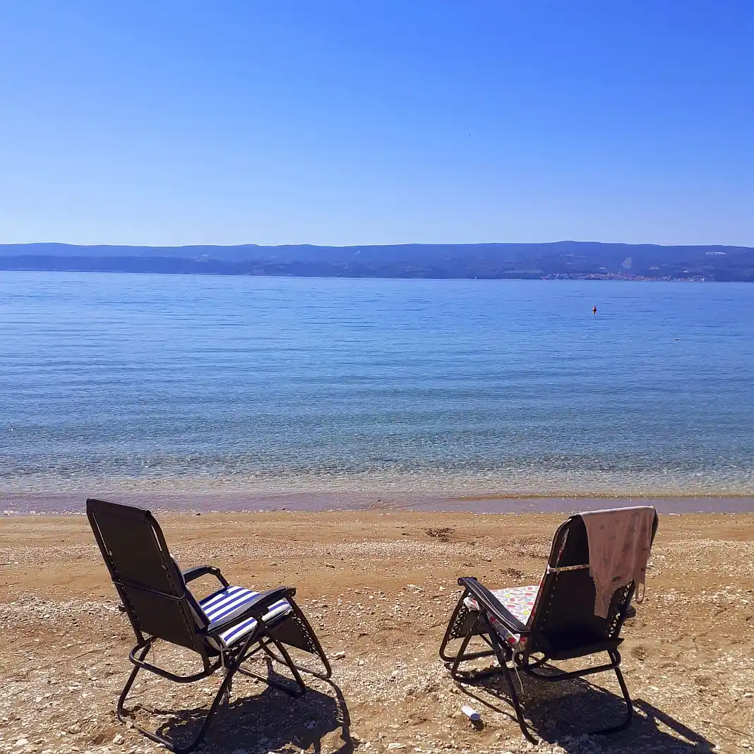Duće plaža pogled