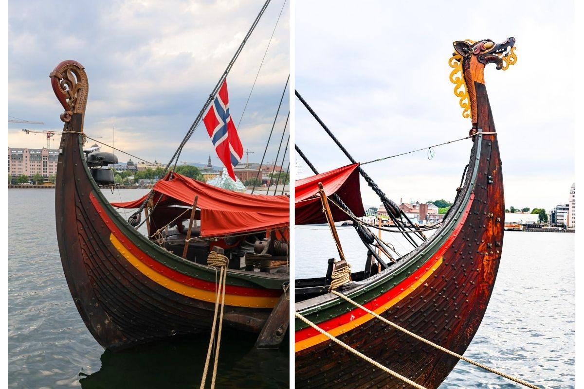 Draken Harald Hårfagre, vikinški brod iz filma The Odyssey, usidren u Oslu