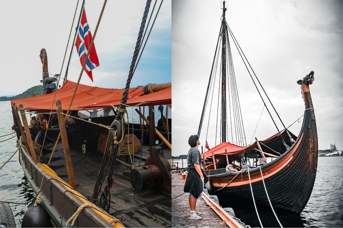 Draken Harald Hårfagre, vikinški brod iz filma The Odyssey, usidren u Oslu