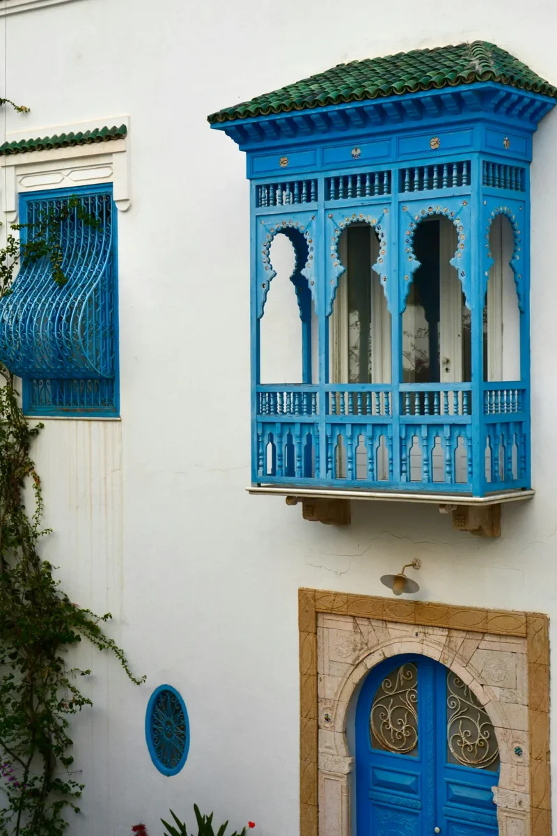 Plavo-bijela arhitektura Sidi Bou Saïda u Tunisu