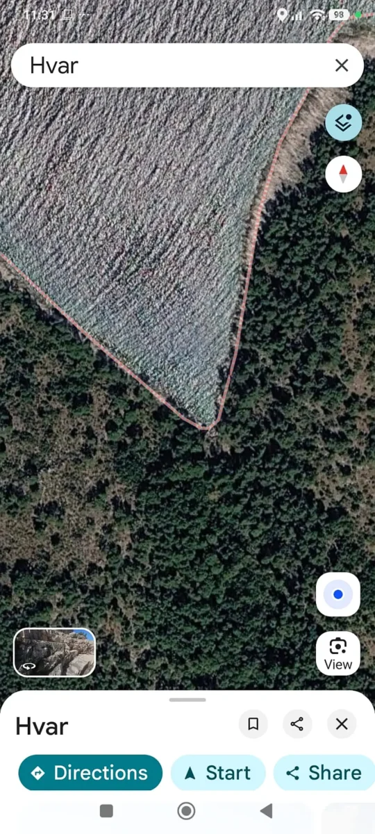 hvar gogole maps screenshop
