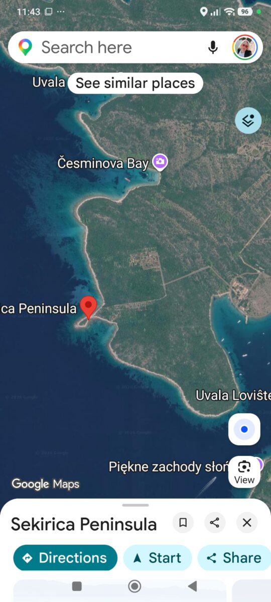peljeSac GOOGLE MAPS