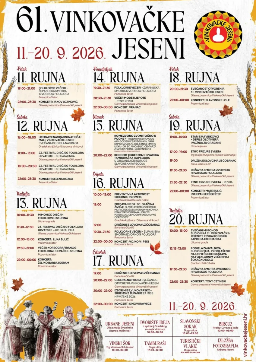 Program 61. Vinkovačke jeseni